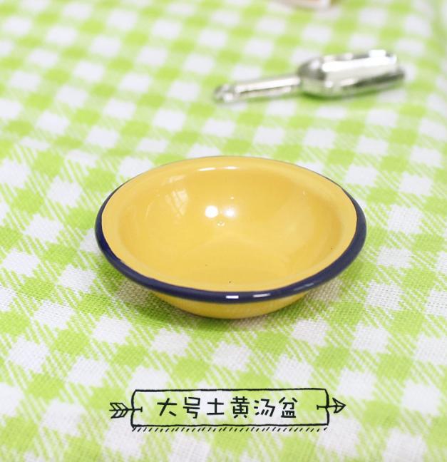 1/6 1/12  Doll House Simulation Miniature Mini Old Style Soup Pot Model Decor
