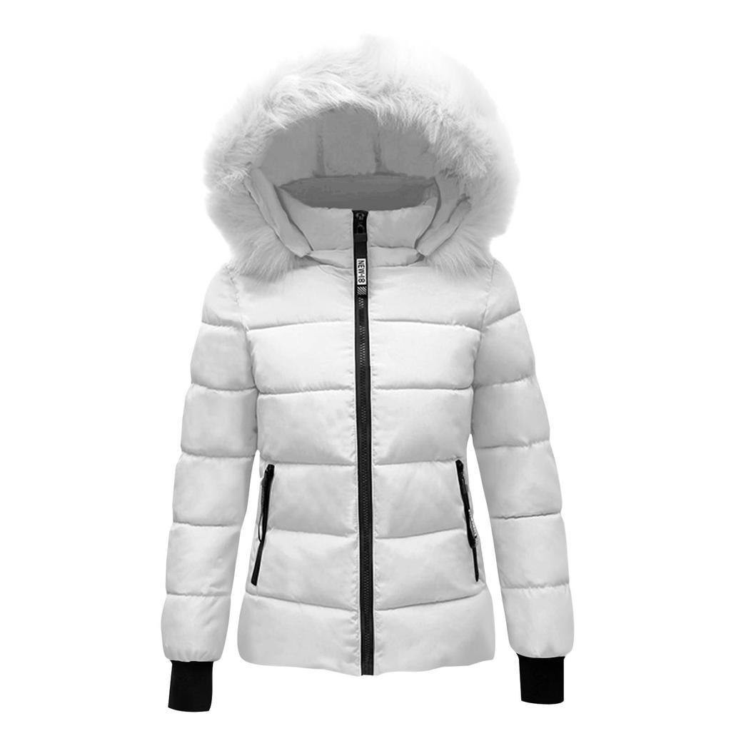 Winter Coat Women's Warm Jacket  Women's Long Sleeve Winter Coat With Pocket