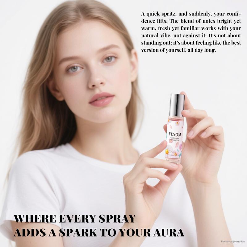 

10Ml Fragrance Roll-On - Natural Floral Scent With Light & Elegant Fragrance Portable Daily Wear For Commute & Dating one size