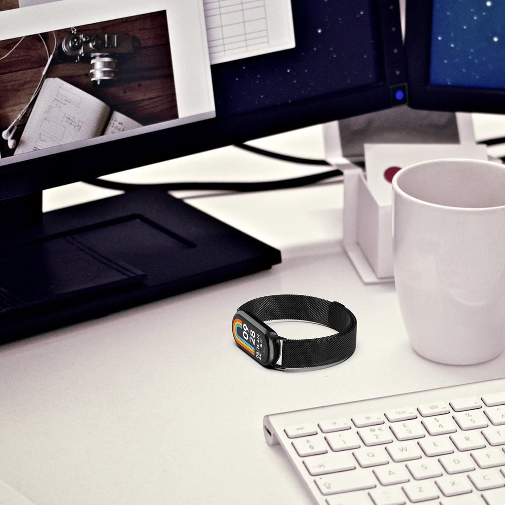 For Xiaomi Smart Band 8/8 NFC/9 NFC/9 Metal Watch Strap Mesh Style Wrist Band