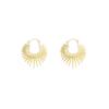 Boucles d'oreilles Texture Feuille pour Femmes Métal Ligne de Vent Sens du Design Anneau Cœur de Pêche Boucle d'Oreille Personnalisée Bijoux