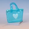 Solid Color Heart-Shaped Storage Bag Mini Waterproof Coin Purse Handheld Keychain Earphone Bag Water Splashing Festival