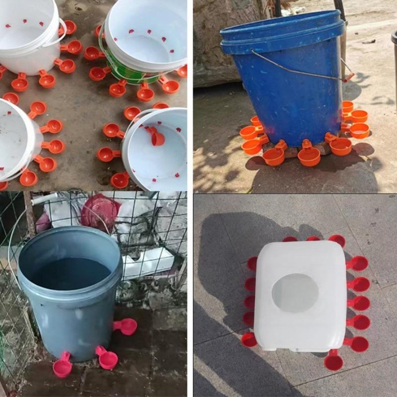 5/50 PEZZI Tazza per bere il pollo Bevitore automatico Mangiatoia per polli Mangiatoia per l'acqua Ciotola per bere Mangiatoia per l'acqua per pulcini Anatra Oca Quaglia