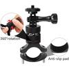 360 Degrees Rotary Aluminum Bike Bicycle Handlebar Mount for Gopro Hero 13 12 11 10 9  4Session 1/4 Screw Action Camera Mounting
