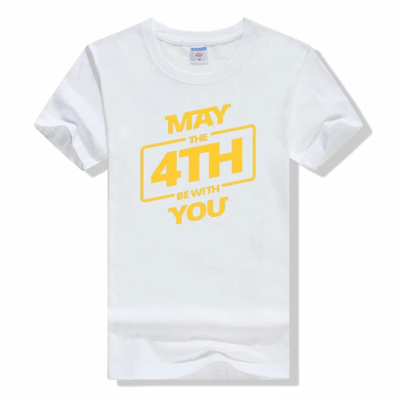 May The Force Be With You Casual Letter Tops T Shirts New Cotton Streetwear t shirt fashion short sleeved t shirt 42834