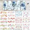 Nail Art Stickers Ins Spring And Summer Flower And Grass Series Zou Ju Flower Watermark Nail Stickers