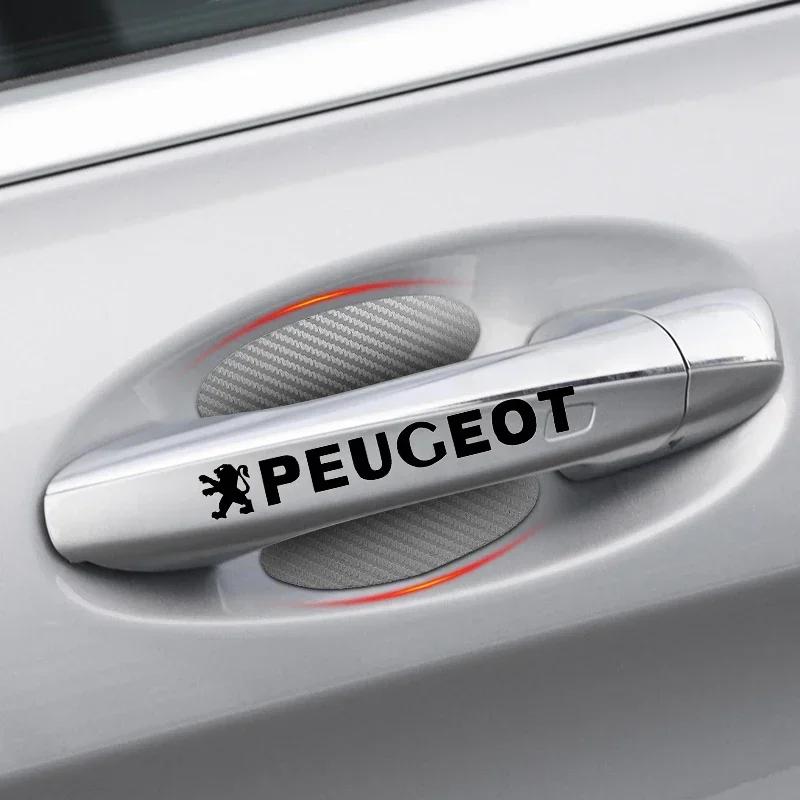 Autoaufkleber Auto Türaufkleber Auto Griff Kratzschutz Schutzfolie 8 Stück Auto Styling Für Peugeot 206 307 308 3008 207 208 407