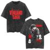 Vinland Saga Thorfinn Tshirt Vintage Washed Anime Manga Graphic Unisex Oversized Crew Neck Cotton Short Sleeve Tee Tops Hot