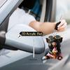 Black Creative Pig Acrylic Car Pendant For Quirky And Stylish Decor Vehicle