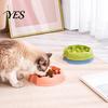 Pet Slow Feeder Dog Bowl, Cat Eating Anti-Slip Feed Dish Bottom Dish, Reduces Choking Vomiting for Cats Dogs Food-grade Bowl