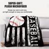 American Street Style Niche Edgy Print Fleece Blanket Quality Warm Cozy Blanket for Home Travel Office Multi-function&Universal