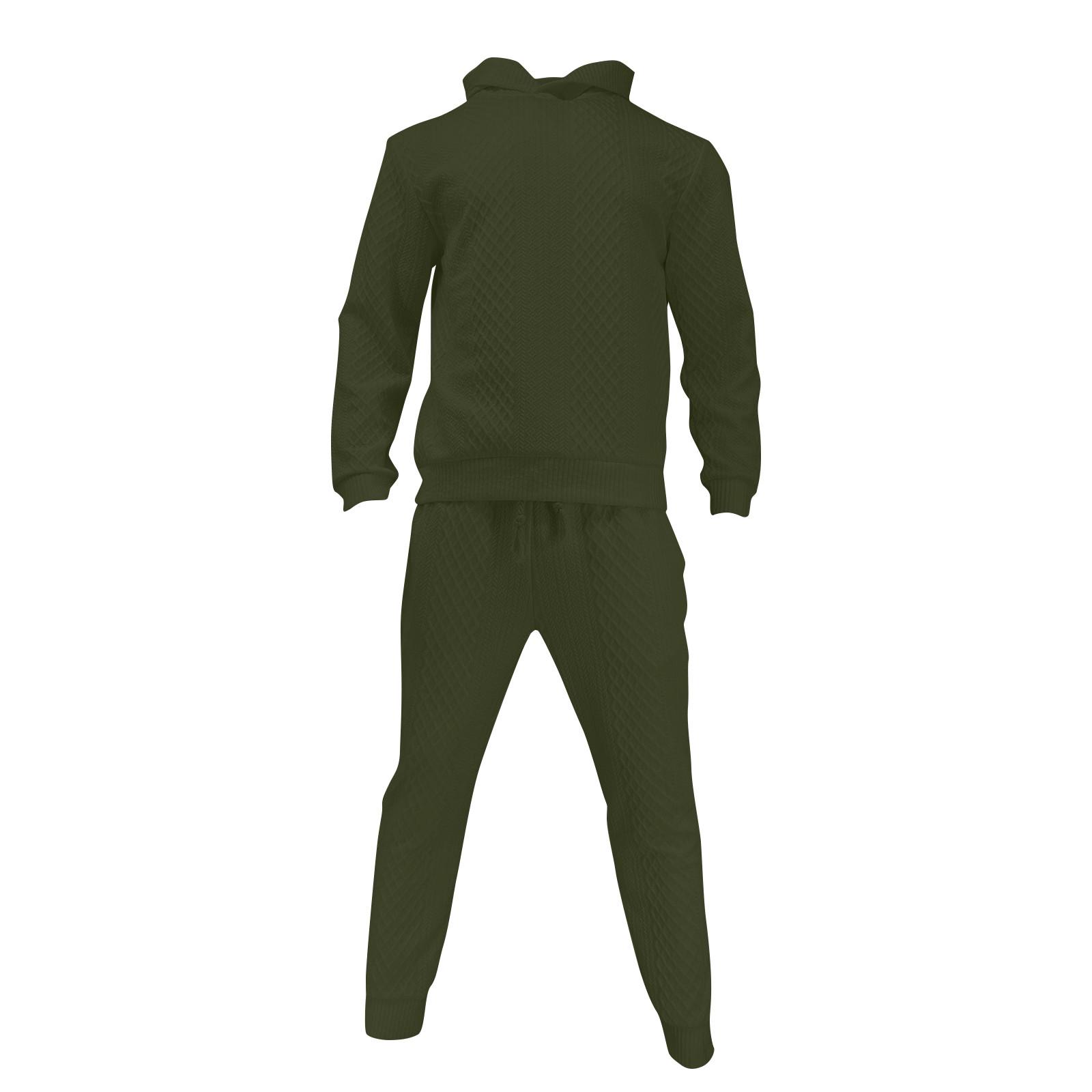 Мужской повседневный комплект из толстовки с капюшоном и длинных брюк — фото 3