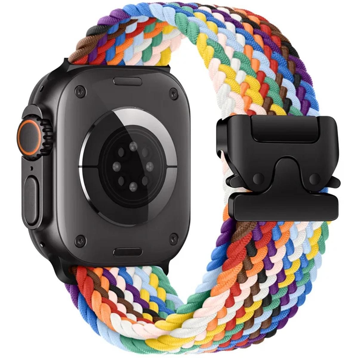 

1 шт. нейлоновый ремешок для Apple Watch S10 46 мм 42 мм Ultra 2 49 мм 44 45 41 40 38 мм ремешок для IWatch 10 9 6 5 SE 7 8 4 3 аксессуары для умных часов 42mm 44mm 45mm 49mm