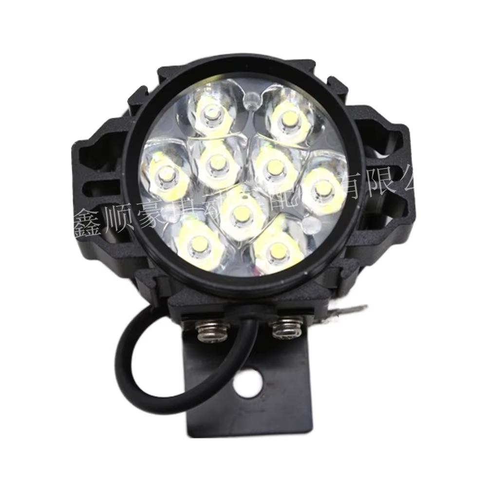 48V High-Power LED Electric Bicycle Headlight with Horn Function Frame&1200lm