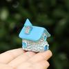 Yousheng Miniature House Fairy Garden Accessory Tiny Village House Bonsai Terrarium Crafts Mini Resin Figurine for Plant Pot Micro Landscape