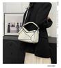 Lychee Pattern Portable Shoulder Messenger Bag, Fashionable and Practical.