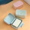 1pc Soap Box with Lid Travel Reusable Dish Holder Organizer Container Soap Case Bathroom Accessories Outdoor Soap Storage Box