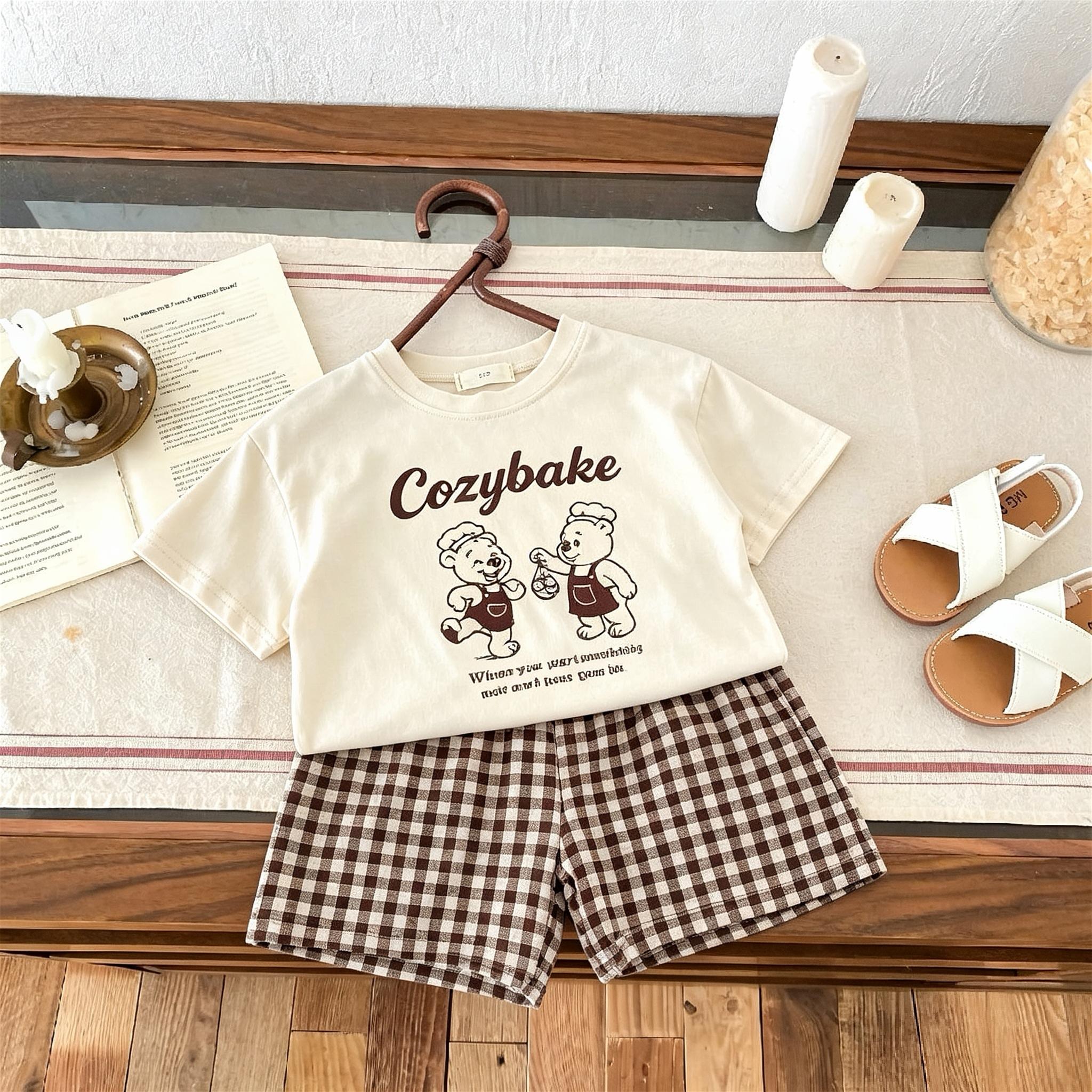 

Children s Clothing Set Summer Clothes Short-sleeve T-shirt Set Casual Two-piece Set 160