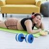 2pcs Aquatic Exercise Dumbbells EVA Foam Floating for Water Aerobics Pool Fitness Swimming Workouts Equipment