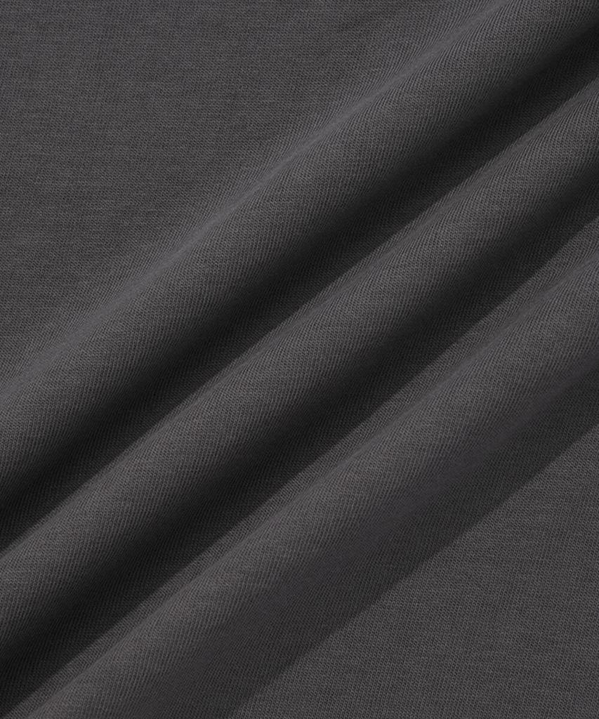 FALLETT Night Nero Crop Short Sleeve T-Shirt Charcoal