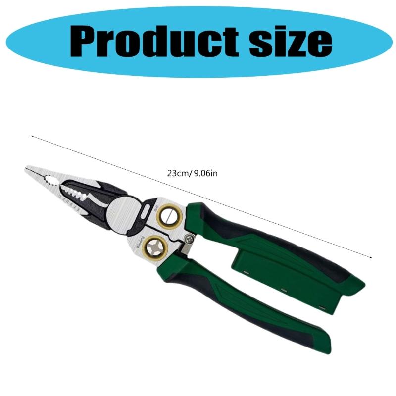 Delicate Electrical Pliers for Safe Wires Stripping Twisting Cutting and Live Wires Detection 12V 250V Alarms