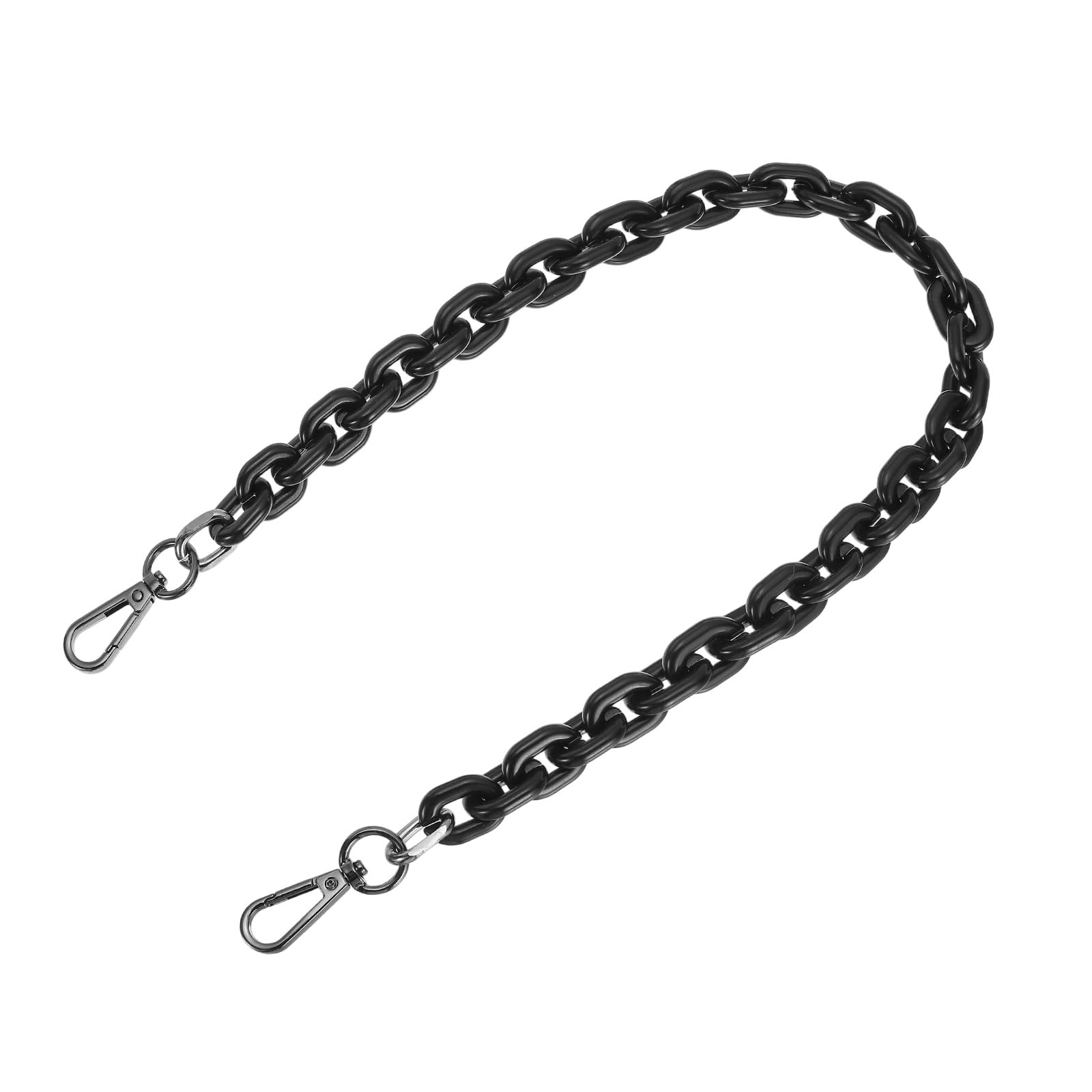 

[PATIKIL] 60cm Acrylic Bag Strap, Replacement Chain for Purses, Handles, DIY Crafts, Shoulder Straps, Single Strap, Black, for Women