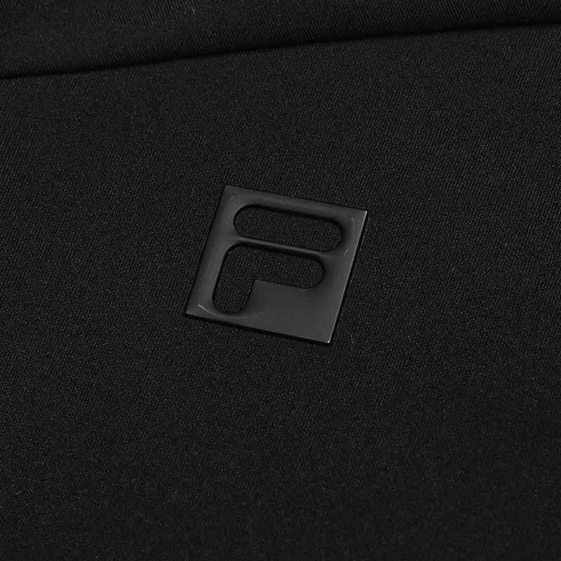 FILA Golf Series Fashion Casual Sports Versatile Elastic Comfortable Warm Knitted Long Sleeve Polo Shirt Men tops A11M545220FBK