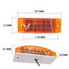 2PCS Car Truck 21 LED Side Marker Clearance Light Rear Lamps Waterproof Tailight Truck Trailer LED Clearance Lights Amber Red