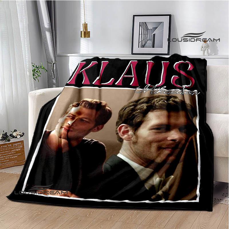 

The originals Klaus Mikaelson printed blankets Warm Flannel blankets Soft and comfortable blanket bed linings Birthday Gift 75x90cm