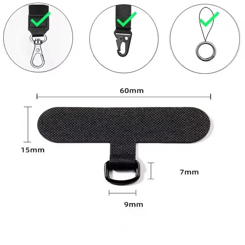Universal Mobile Phone Lanyard Straps Gasket Anti-lost Nylon Detachable Phone Hanging Cord Patch Replacement Sling Tether Pad