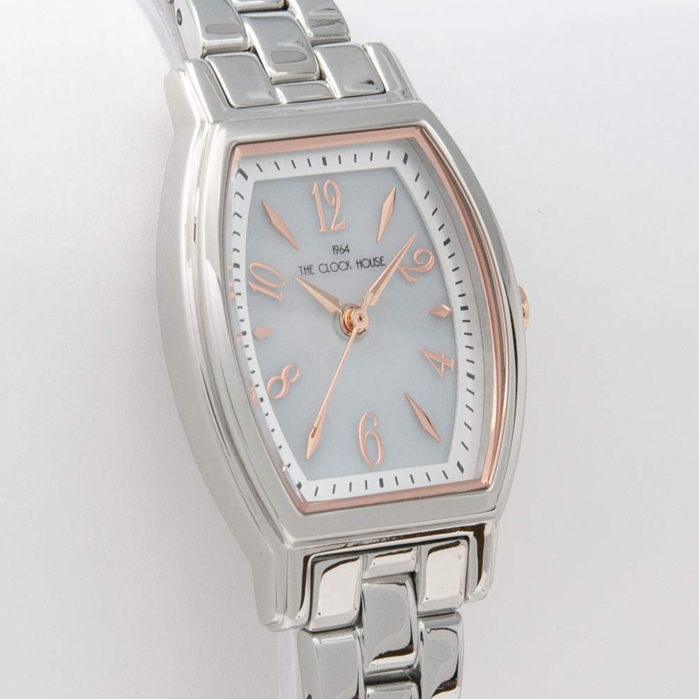 THE CLOCK HOUSE Women's Solar Watch, Business/Casual, LBC1007-WH2A