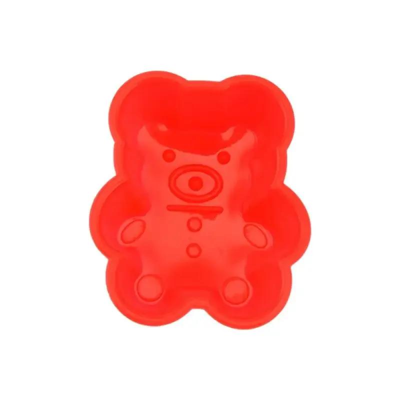 Lovely Bear Form Cake Mold Silicone Mold Muffin Cupcake Baking Tools Cooking Bakeware Maker Pudding Jelly Mold Kitchen Tools