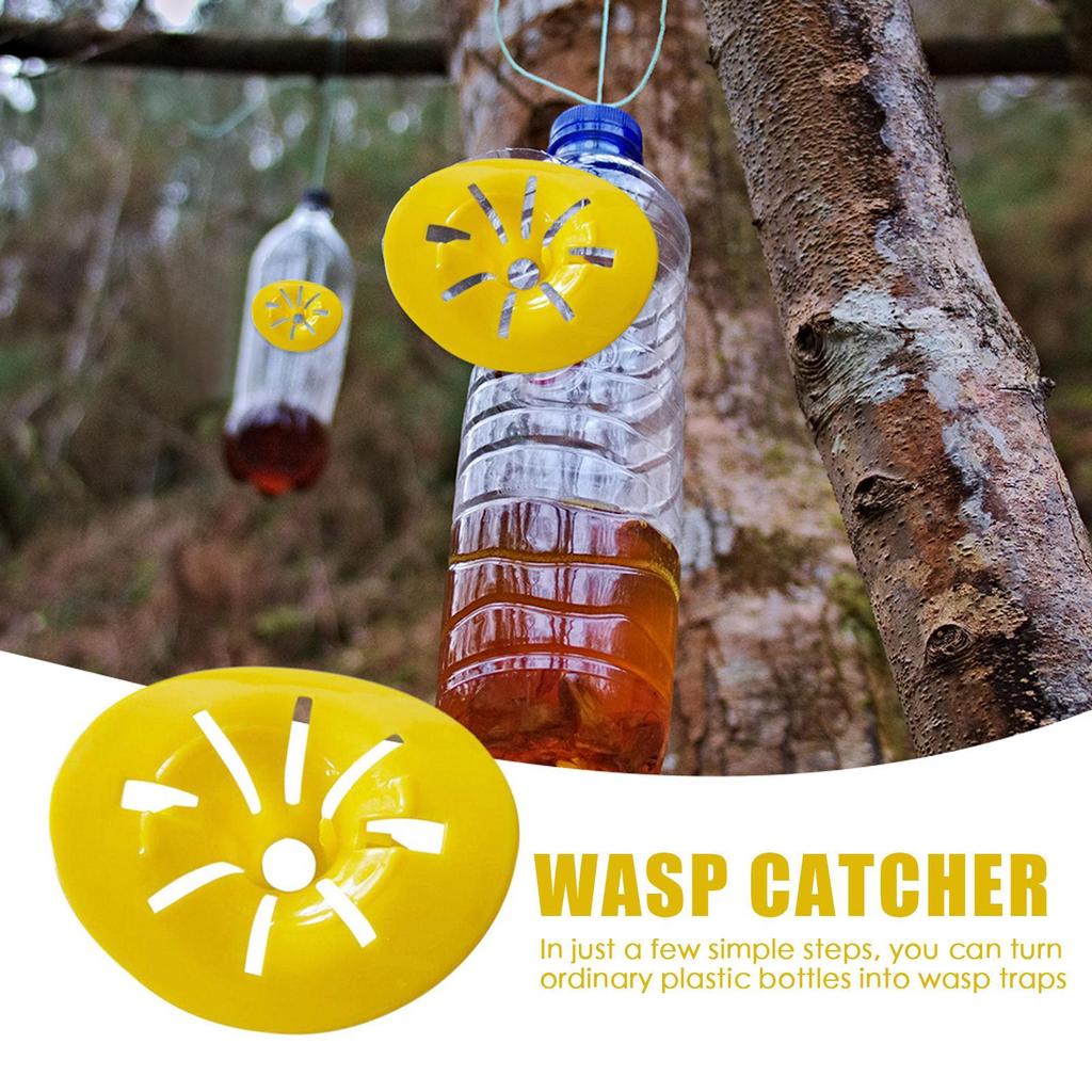 10Pcs Wasp Trap Catcher Flower Shape Flying Insect Funnel Trap Bee Hornet Catcher Garden Outdoor Hanging Pests Control Tool