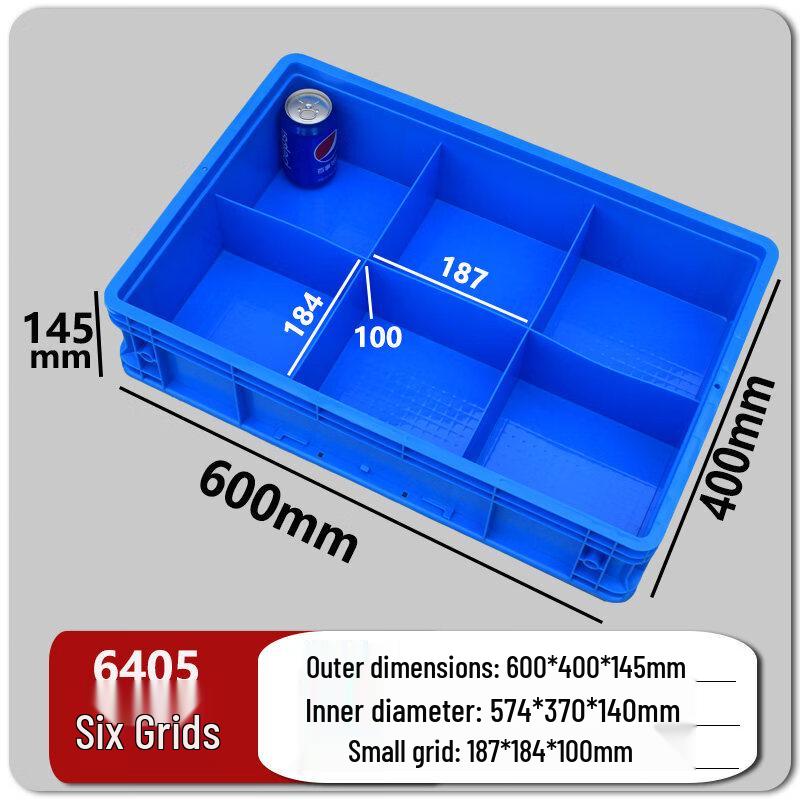 Multi-Compartment Rectangular Plastic Storage Box