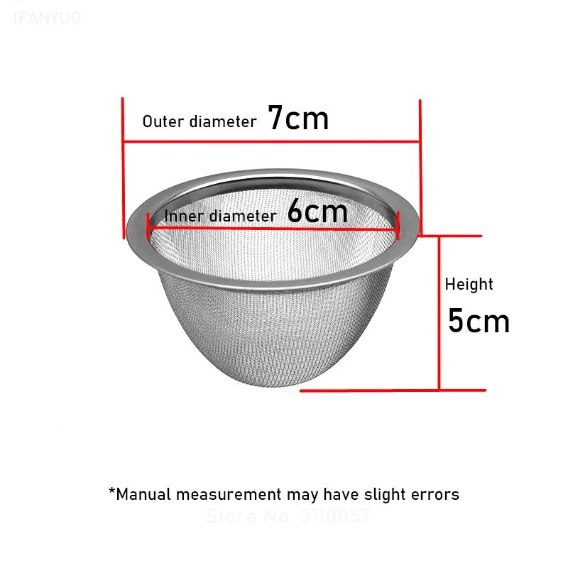 5-9.5cm Herbruikbare Roestvrij Staal Gaas Thee Infuser Thee Zeef Theepot Losse Kruiden Blad Specerij Thee Filter Drinkgerei Theeservies Keuken