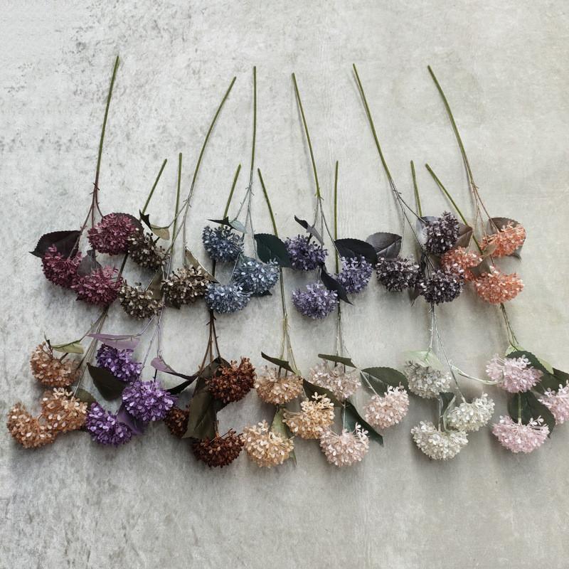 Artificial Snowball Hydrangea Stems Multibranch For Wedding Home Decor Gift