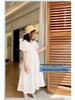 23 Summer Girls' Formal Square Neck Princess Long Dress - Fashionable Sweet Performance Outfit for Middle and Big Children
