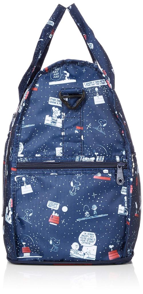 Hapitas Foldable Boston Hapitas 30 Night and Sleep Navy Bag, Snoopy, Carry-On, 23L, SNOOPY, H0002, cm, 0.39 kg, PN29.