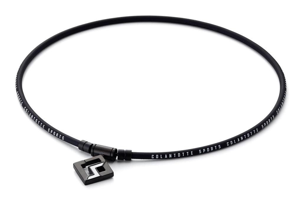 Colantotte SPORTS PRO Magnetic Titanium Necklace SG160 CO Magnetic Necklace S160 Loop: Black and White Top: Black Titanium and White M 47cm