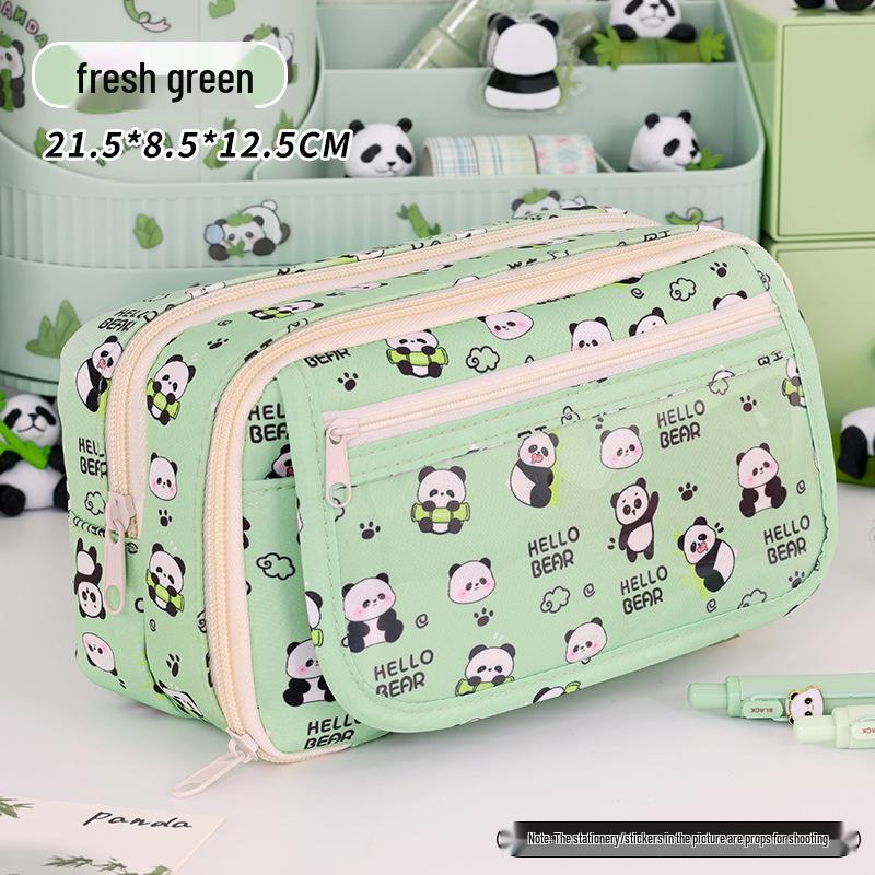 Capybara & Panda Large-Capacity Pencil Case for Elementary & Middle School Girls