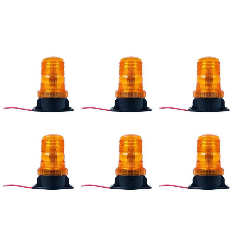 6X Forklift 30 Led Beacon Light Strobe Lamp Hazard Emergency Flashing Warning Amber Photo Color