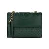 Fleming Quilted Suede Tassel Pendant Flap Woven Chain Leather Shoulder Bag Women Shoulder Bag Dark-Green 43833-318