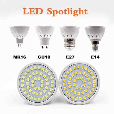 Žárovka LED reflektoru E27 E14 MR16 2835 SMD lampa pro domácí osvětlení