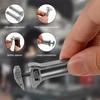 Keychain Multitool Bottle Opener Wrench Nail Cleaner Caliper Compact Titanium Alloy EDC Tool for Outdoor