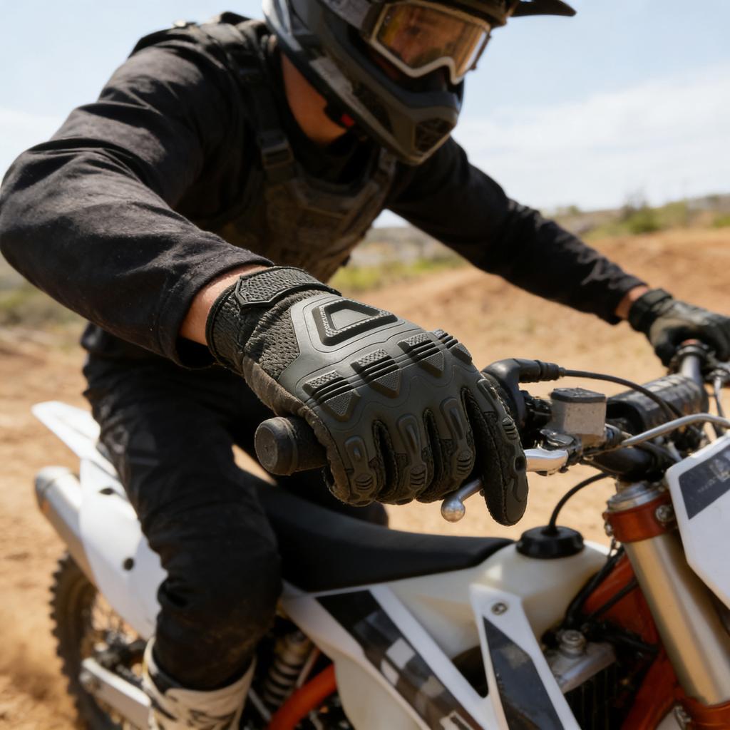 YANBIGUO Tactical Gloves Wear Resistant for Off-Road Motorcycle Cycling Climbing, Ideal Off-Road Motocross Gift for Riders