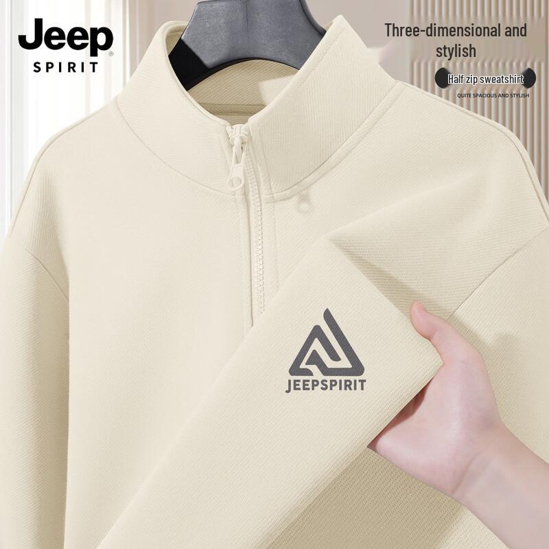 

JEEP SPIRIT Men s 2025 Sporty Pullover Sweatshirt 3XL