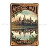 Angkor Wat Siem Reap Kambodscha Metallschild Vintage Garage Create Club Personalisieren Blechschild Poster