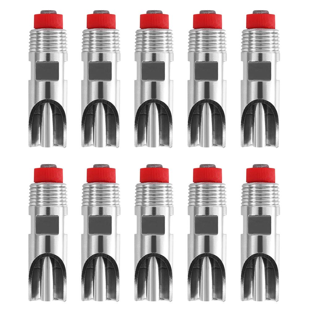10 Dispensadores Automáticos de Água com Mamilo de Aço Inoxidável para Porcos, Bico Automático de Água, Mamilo de Beber