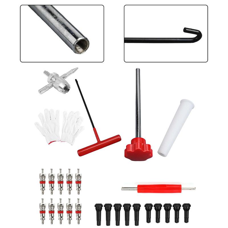 26Pcs Tyre Valve Tool Valve Core Repair 4 In 1 Valve Core Repair Tool Valve Key Car Tyre Valve Remover For Car And Motorcyce