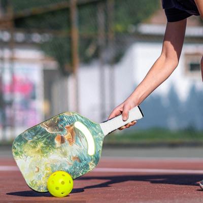 Carbon Fiber Pickleball Paddle Racquet for Beginners or Pros Practice Portable Anti Slip